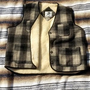 Vintage Triple Seven Sherpa Wool Vest Made in India